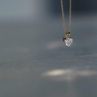 שרשרת יהלום  לב   0.50CT  מעבדה