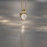 שרשרת יהלום לב  0.50CT  מעבדה