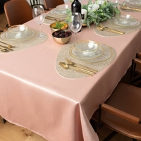 מפת שולחן לאוכל ונוי בצבע פודרה 300X150
