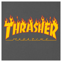 Thrasher - טי שירט לוגו באפור