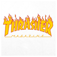 Thrasher - טי שירט לוגו בלבן