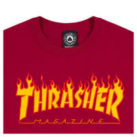 Thrasher - טי שירט לוגו באדום