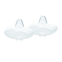 MEDELA / מדלה - מגיני פטמה + קופסת אחסון מידה M (2 יחידות).