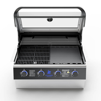 גריל גז בנוי Beefmaster Premium 4 Built-In | 4 מבערי Quad למטבח חוץ