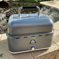 מעשנת פחמים/פלט על בטריות - PORTABLE CHARCOAL-PELLET SMOKER