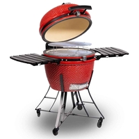 Kamado XL K24 Red/black - מעשנת קמאדו