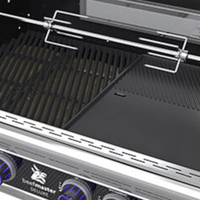 גריל גז בנוי Beefmaster Deluxe 4 Built-In | 4 מבערי Quad, רוטיסרי ואינפרא אדום