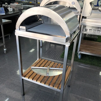 סטנד נירוסטה לטאבון LILLO / SURRIENTO / ETNA – עם מדף איפאה ורגליים מתכווננות