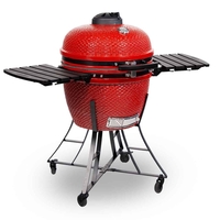 Kamado XL K24 Red/black - מעשנת קמאדו