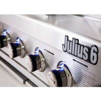 מטבח חוץ CAESAR Julius 6 | גריל גז 6 מבערים + יחידת כיור מנירוסטה 304