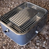 מעשנת פחמים/פלט על בטריות - PORTABLE CHARCOAL-PELLET SMOKER