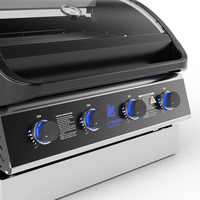 גריל גז בנוי Beefmaster Premium 4 Built-In | 4 מבערי Quad למטבח חוץ