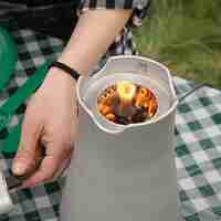 EnkiStove WILD+ – כירת שטח חכמה על ביו-מסה ללא עשן עם טכנולוגיית TPS