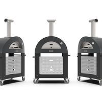ALFA MODERNO 2 Pizze אפור – טאבון גז איטלקי לשתי פיצות | עד 500°C