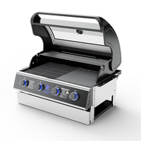 גריל גז בנוי Beefmaster Premium 4 Built-In | 4 מבערי Quad למטבח חוץ