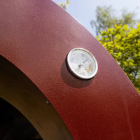 ALFA MODERNO 2 Pizze אדום – טאבון גז איטלקי לשתי פיצות | עד 500°C
