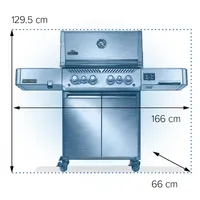 גריל גז Napoleon Phantom Prestige 500 Connected RSIB IL | WiFi + Bluetooth | Phantom שחור מט