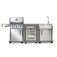 ROGUE MODULAR KITCHEN NAPOLEON – מטבח חוץ מודולרי מנירוסטה | גריל Rogue PRO-S 425 + יחידת מקרר + יחידת כיור