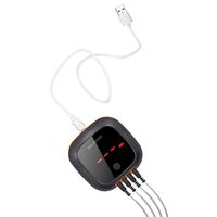 מד חום Bluetooth INKBIRD IBT-4XS – מדחום דיגיטלי עם 4 רגשים לגריל, מעשנה וטאבון