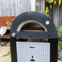 ALFA MODERNO 2 Pizze אפור – טאבון גז איטלקי לשתי פיצות | עד 500°C