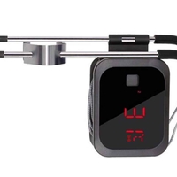 מד חום Bluetooth לבשר INKBIRD IBT-2X – כולל פרוב אחד לגריל, מעשנה וטאבון