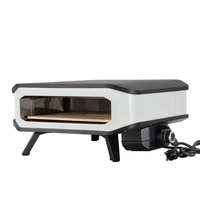 COZZE טאבון חשמלי 17 אינץ' – עד 450°C עם אבן אפייה ומד חום דיגיטלי