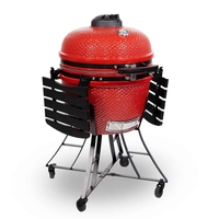 Kamado XL K24 Red/black - מעשנת קמאדו
