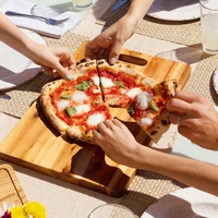 ALFA MODERNO 2 Pizze צהוב – טאבון גז איטלקי לשתי פיצות | עד 500°C