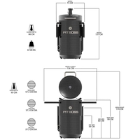 Champion Barrel Smoker גריל/מעשנה על פחמים