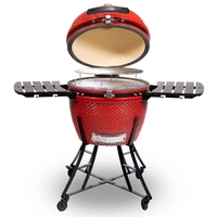 Kamado XL K24 Red/black - מעשנת קמאדו