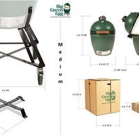 Big Green Egg Medium | גריל קרמי Kamado מקצועי BGE