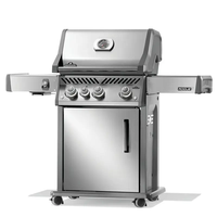 גריל גז Napoleon ROGUE PRO 425 IL נירוסטה עם כירת אינפרא אדום SIZZLE ZONE™ | 3 מבערים