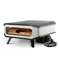 COZZE טאבון חשמלי 17 אינץ' – עד 450°C עם אבן אפייה ומד חום דיגיטלי