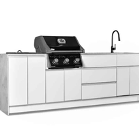 גריל גז Napoleon Rogue 425 IL שחור + ערכת Built-In מקורית – 3 מבערים