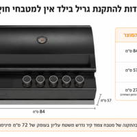 גריל גז Built-In טורבו קלאסיק 5 | Ziegler & Brown Turbo Classic 5 BI