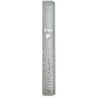 Plastic Mezuzah With Rubber Cork 12cm-clear And Silver