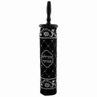 בית מגילה עץ + כיסוי קטיפה כחול כהה 25 ס'מ
