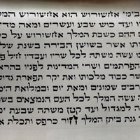 מגילת אסתר 11 שורות