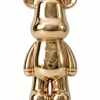 דובי מקרמיקה דקורטיבי מודרני לבית | עיצוב יוקרתי לבן פנינה