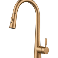 ברז מטבח נשלף גימור רוז גולד רומא