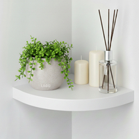 מדף צף פינתי במגוון צבעים | התקנה נסתרת | חזק מאוד ואיכותי