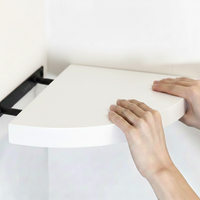 מדף צף פינתי במגוון צבעים | התקנה נסתרת | חזק מאוד ואיכותי