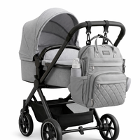 תיק החתלה פרמיום רב-תאים – כולל משטח החתלה - אלגנטי ומוכן לכל יציאה שחור