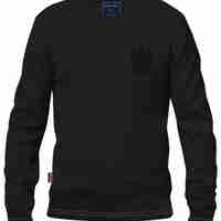 סריג V-Neck Cashmere Embroidery - שחור