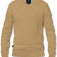 סריג V-Neck Cashmere בורדו