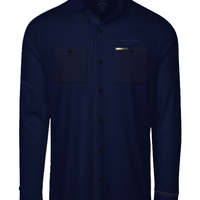 סווטשרט OVERSHIRT עם כיסים- לבן
