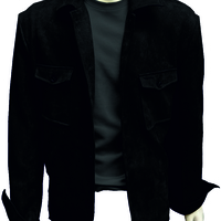 SUEDE OVERSHIRT- ירוק