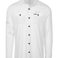 סווטשרט OVERSHIRT עם כיסים- לבן