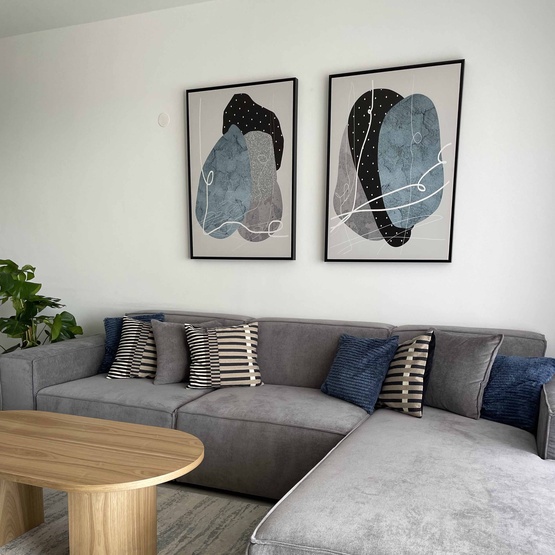 זוג תמונות קנבס או זכוכית דגם 1127