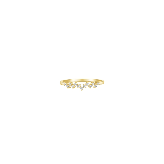 14k Yellow Gold Engagement Ring Mounting With 16 Diamonds | Orin Jewelers |  Northville, MI